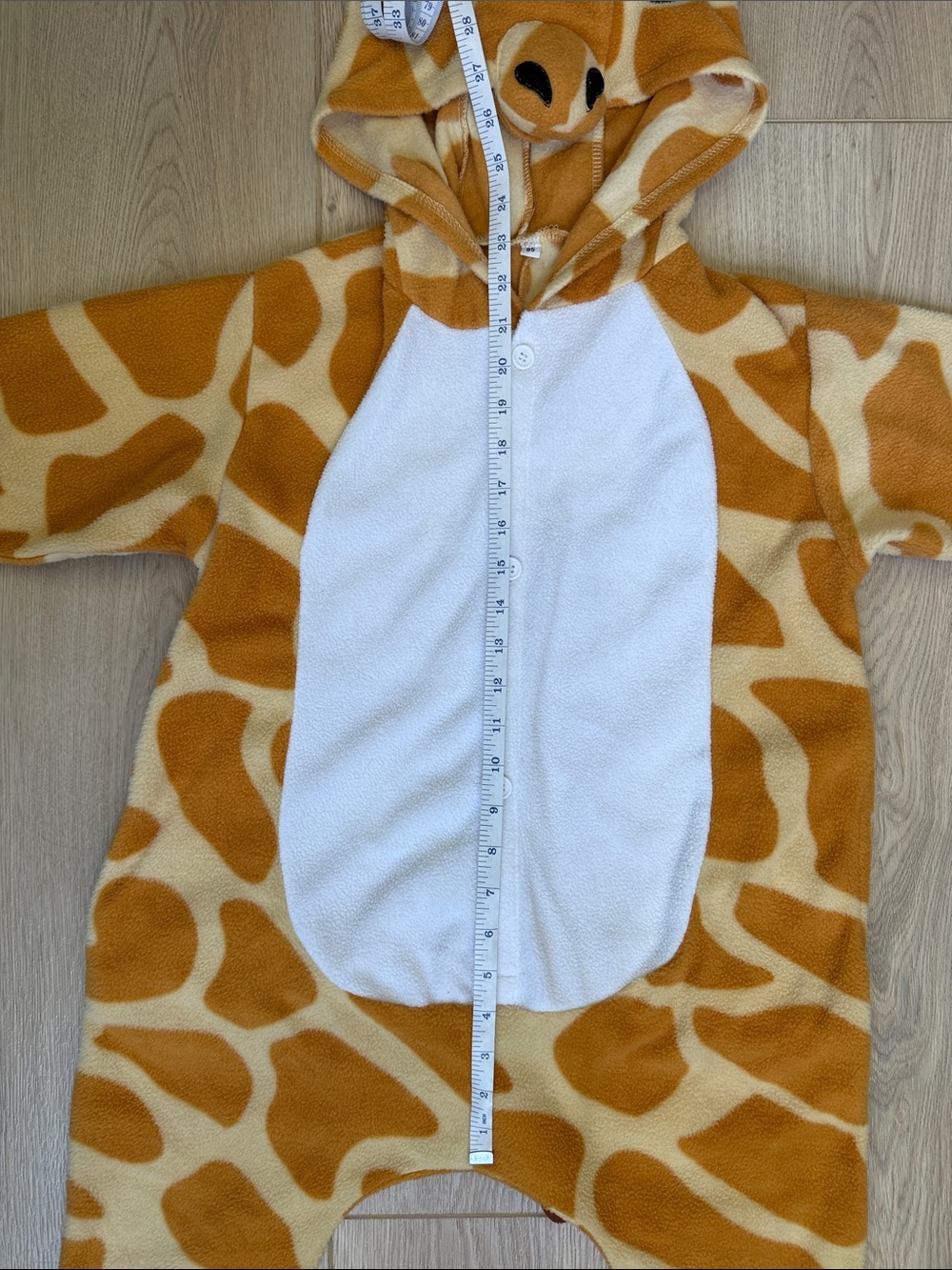 Giraffe Costume Toddler 2/3T Halloween Dress Up Hooded Safari Animal Outfit Sz95 - Picture 9 of 15
